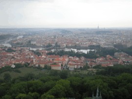 Прага. Вид с Петершинской башни.