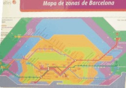 Каталония. Карта-схема движения электричек.